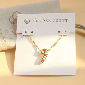 NEW Kendra Scott Candy Cane Gold Short Necklace